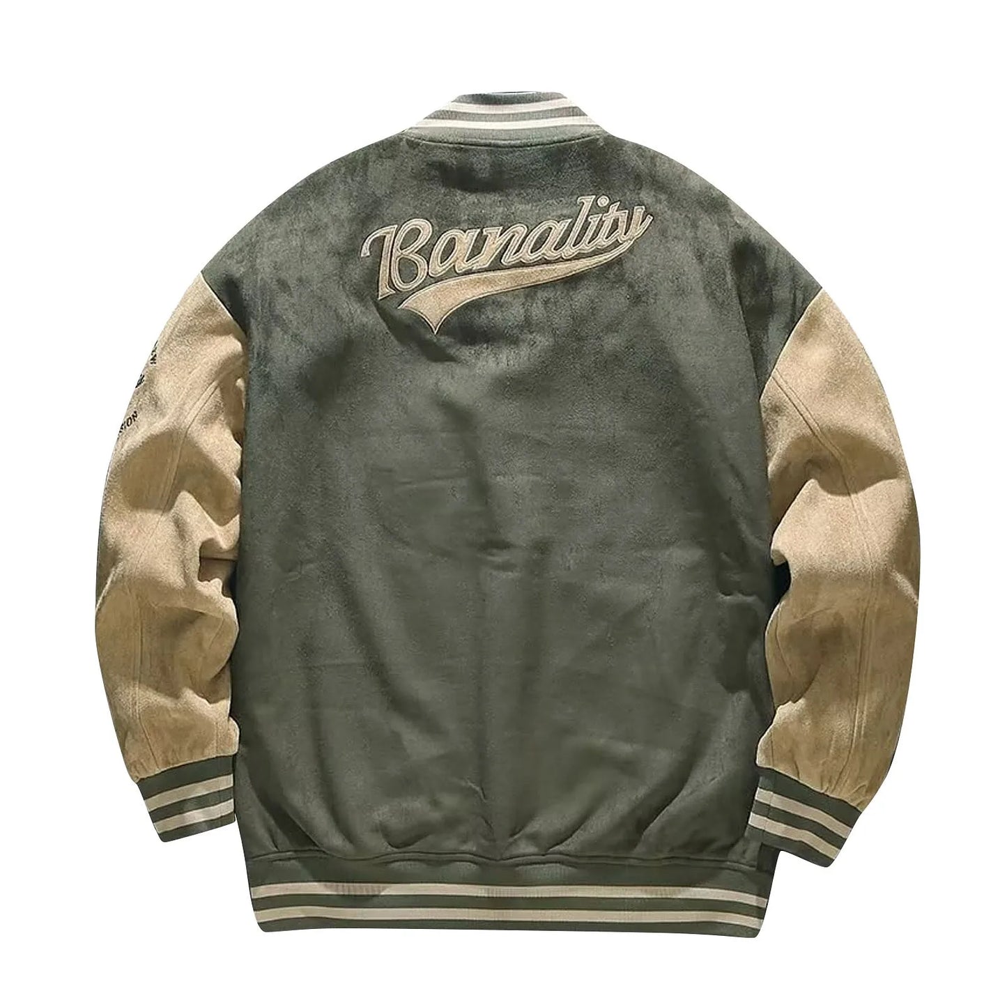 Men's Oversized Baseball Jacket Casual Streetwear Coat Autumn Fashion Outerwear