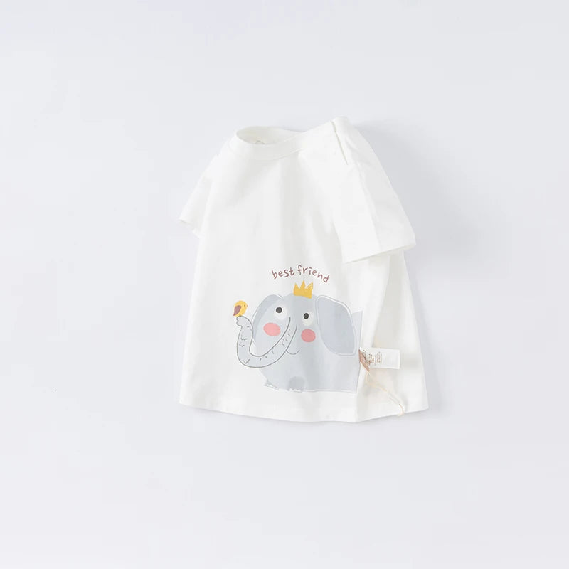 Dave Bella Boys Girls T-Shirts Short-Sleeve Casual Tee