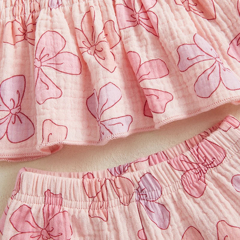 2025-01-02 Lioraitiin Summer Toddler Girl Clothes Set