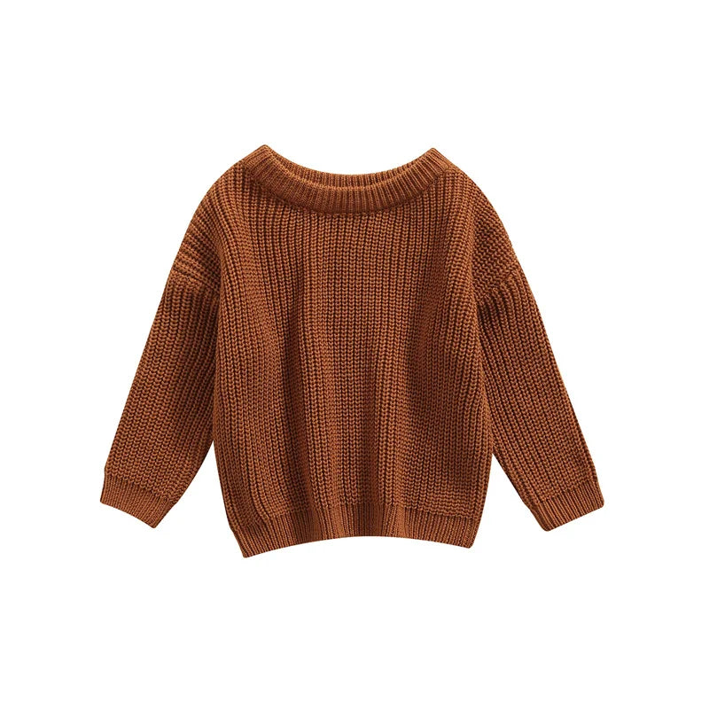 Newest Newborn Baby Girl Boy Knitted Long Sleeve Sweater Autumn Winter Casual Pullover Kids Clothes 3M to 5Y