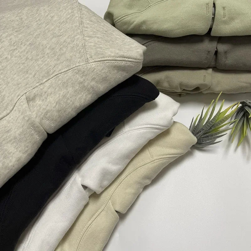 Season 8 Luxury Design Men's Hoodies Two Row Reflective Letter Logo High Street Loose Hoodie