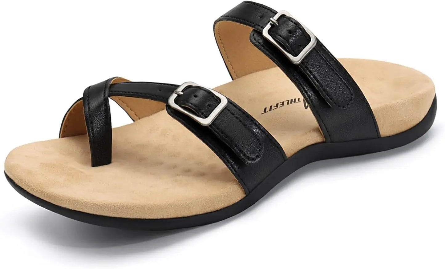 Orthopedic Sandals for Women Wide Width Adjustable Comfort Orthotic Flip Flops with Arch Support