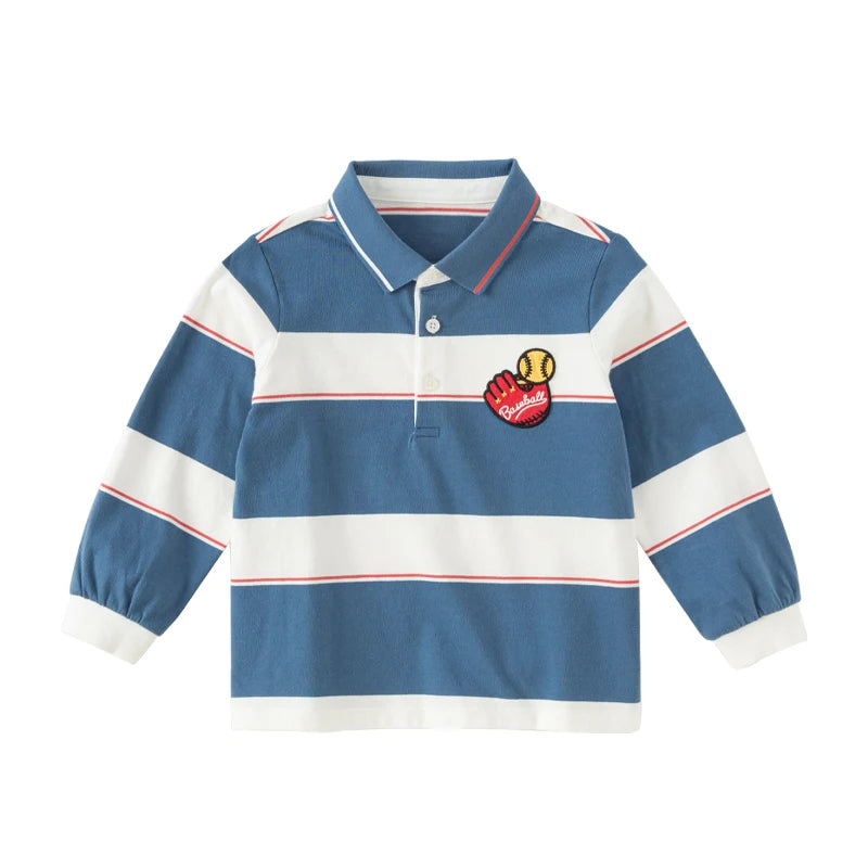 Dave Bella Boys Long Sleeve Spring Polo Shirts DB3241668