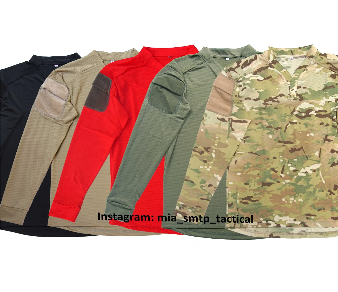Tactical MC Combat Shirt Long Sleeve Camouflage Shirt Breathable Quick Drying Casual Wear