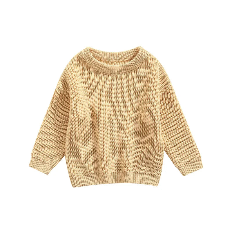 Newest Newborn Baby Girl Boy Knitted Long Sleeve Sweater Autumn Winter Casual Pullover Kids Clothes 3M to 5Y