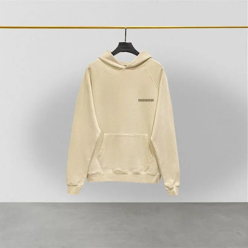 Season 8 Luxury Design Men's Hoodies Two Row Reflective Letter Logo High Street Loose Hoodie