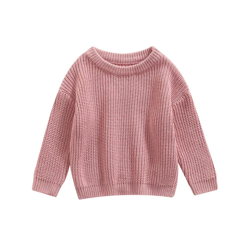 Newest Newborn Baby Girl Boy Knitted Long Sleeve Sweater Autumn Winter Casual Pullover Kids Clothes 3M to 5Y
