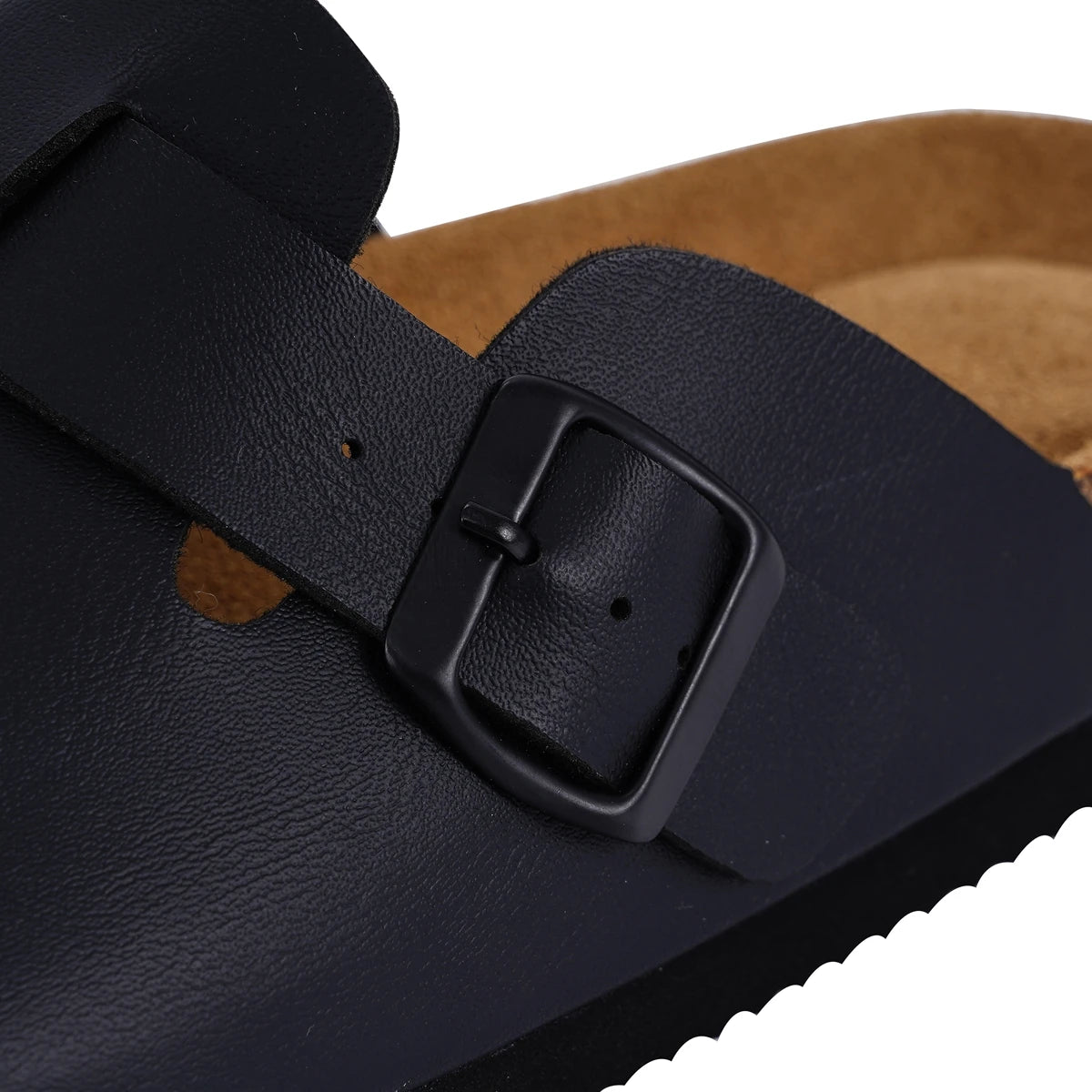 Sufu Hot Sales Cork Mules Slippers for Women Fashion Leather Clogs Shoes Classic Cork Antislip Outdoor Slippers