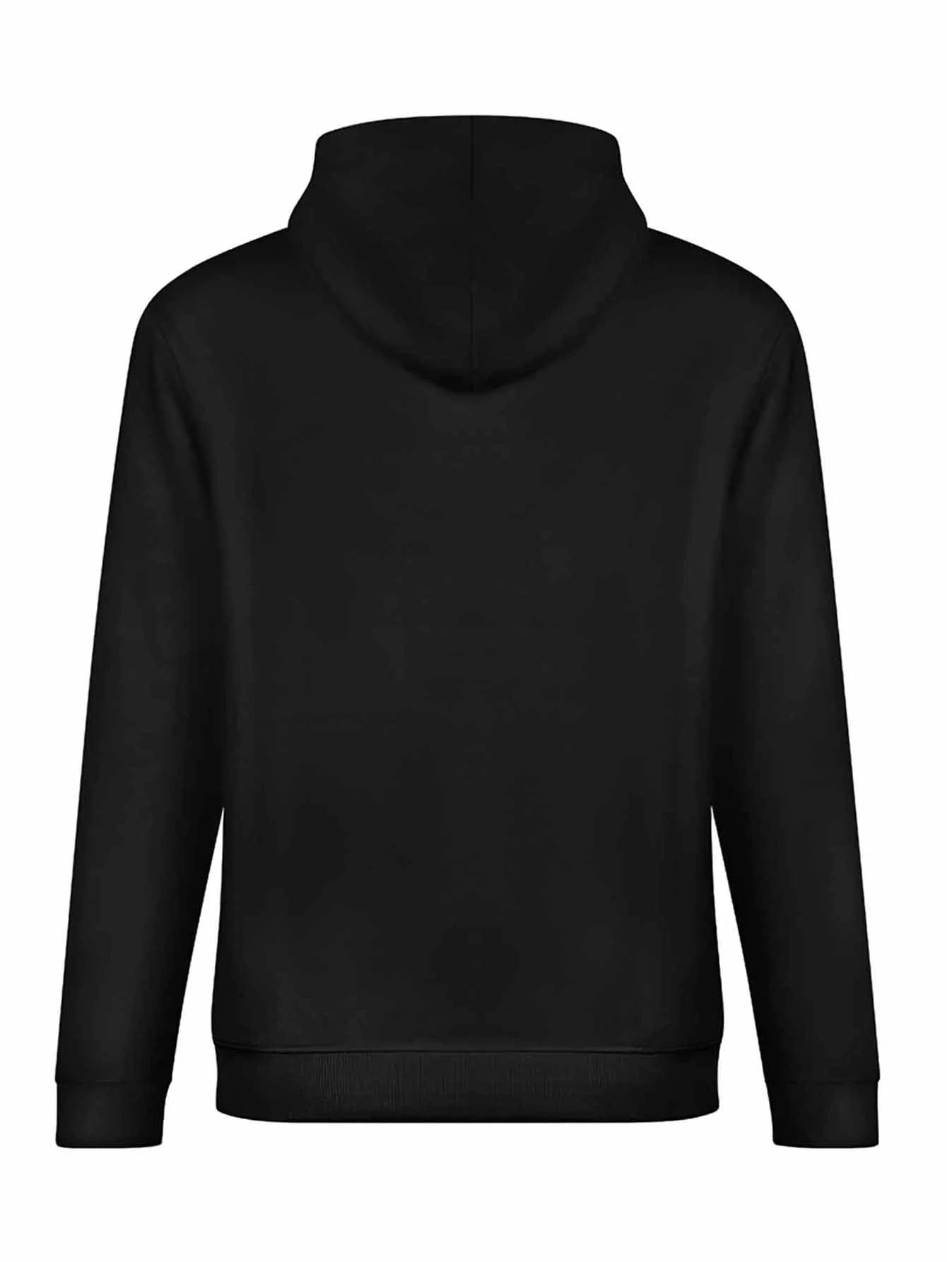 True Religion Letter Print Streetwear Winter Fleece Hoodie for Men and Women Casual Fashion Oversized Pullover Tops
