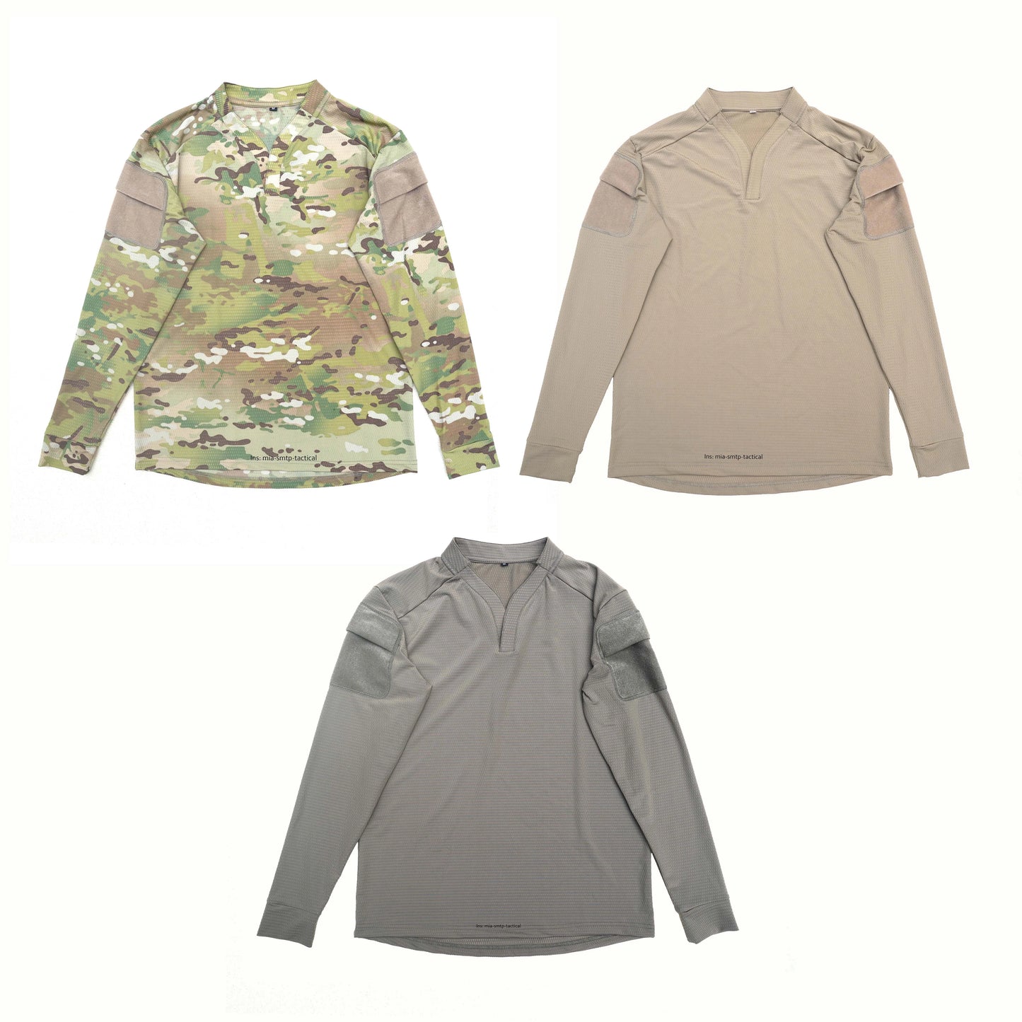 Tactical MC Combat Shirt Long Sleeve Camouflage Breathable Quick Drying Casual Shirt for Men
