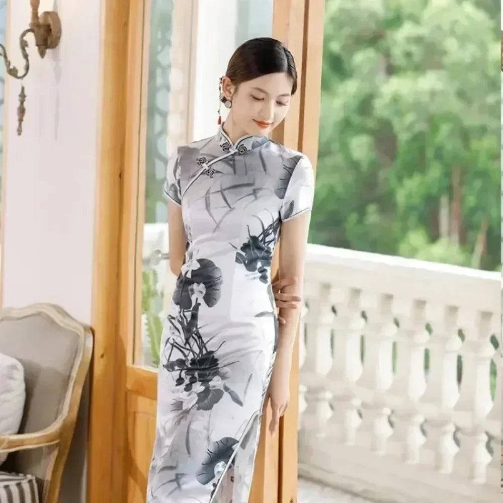 Ethnic Style Vintage Qipao Dresses For Women New Fashion