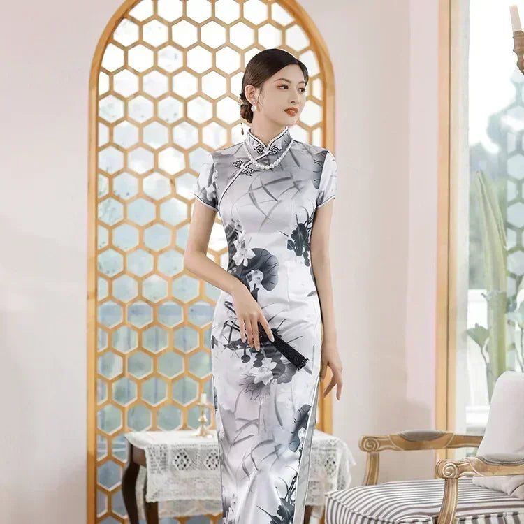 Ethnic Style Vintage Qipao Dresses For Women New Fashion