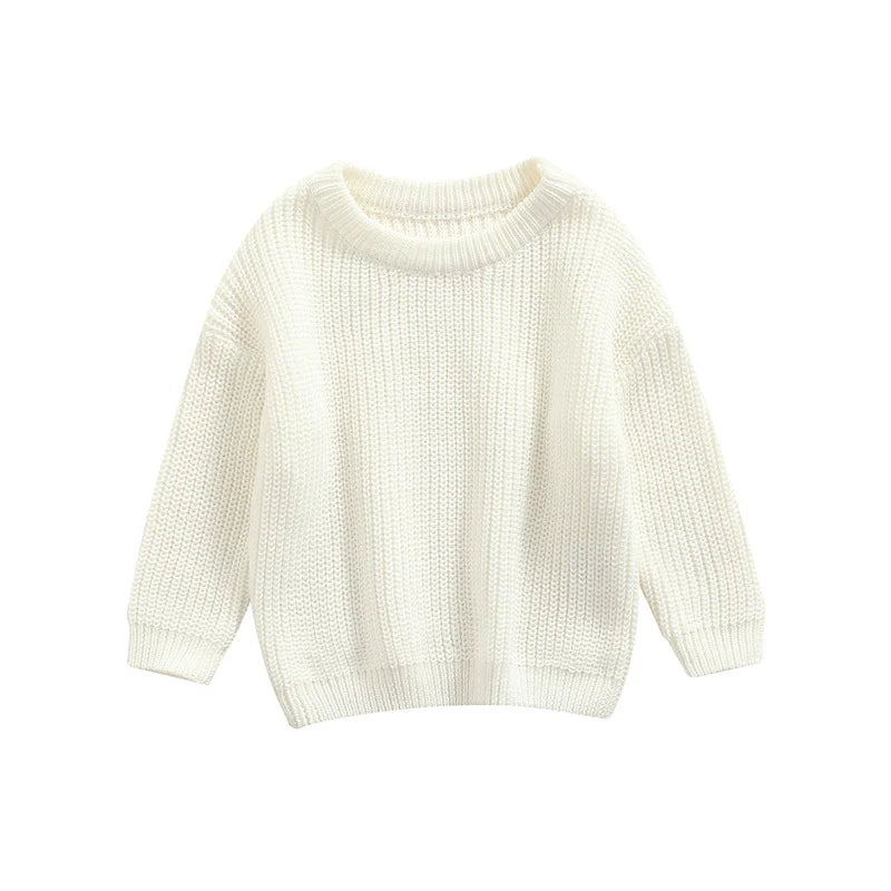 Newest Newborn Baby Girl Boy Knitted Long Sleeve Sweater Autumn Winter Casual Pullover Kids Clothes 3M to 5Y