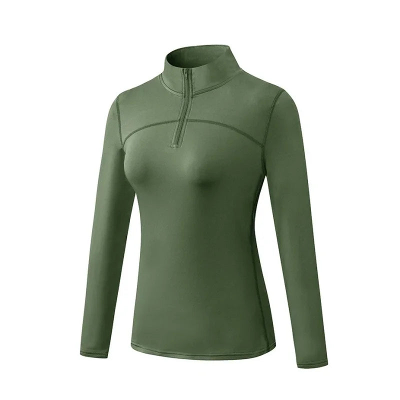 Winter Warm Plus Velvet Long Sleeve T Shirts for Women Outdoor Running Basketball Sports Tops Home Fitness Yoga Thermal