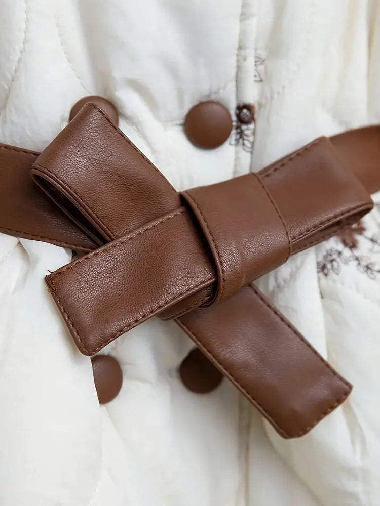 2024 New Fashion Winter Jacket Girl Long Coats Velvet Warm