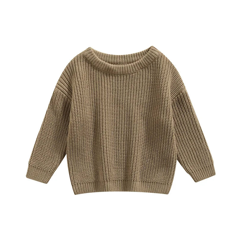 Newest Newborn Baby Girl Boy Knitted Long Sleeve Sweater Autumn Winter Casual Pullover Kids Clothes 3M to 5Y