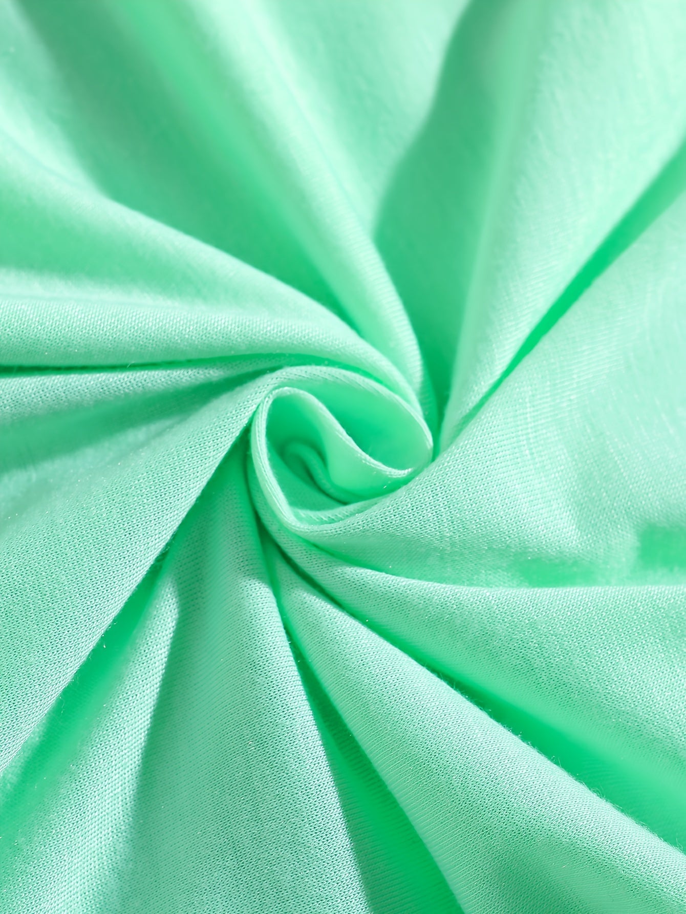 7-Piece Set of Girls' Solid Short-Sleeved T-Shirts