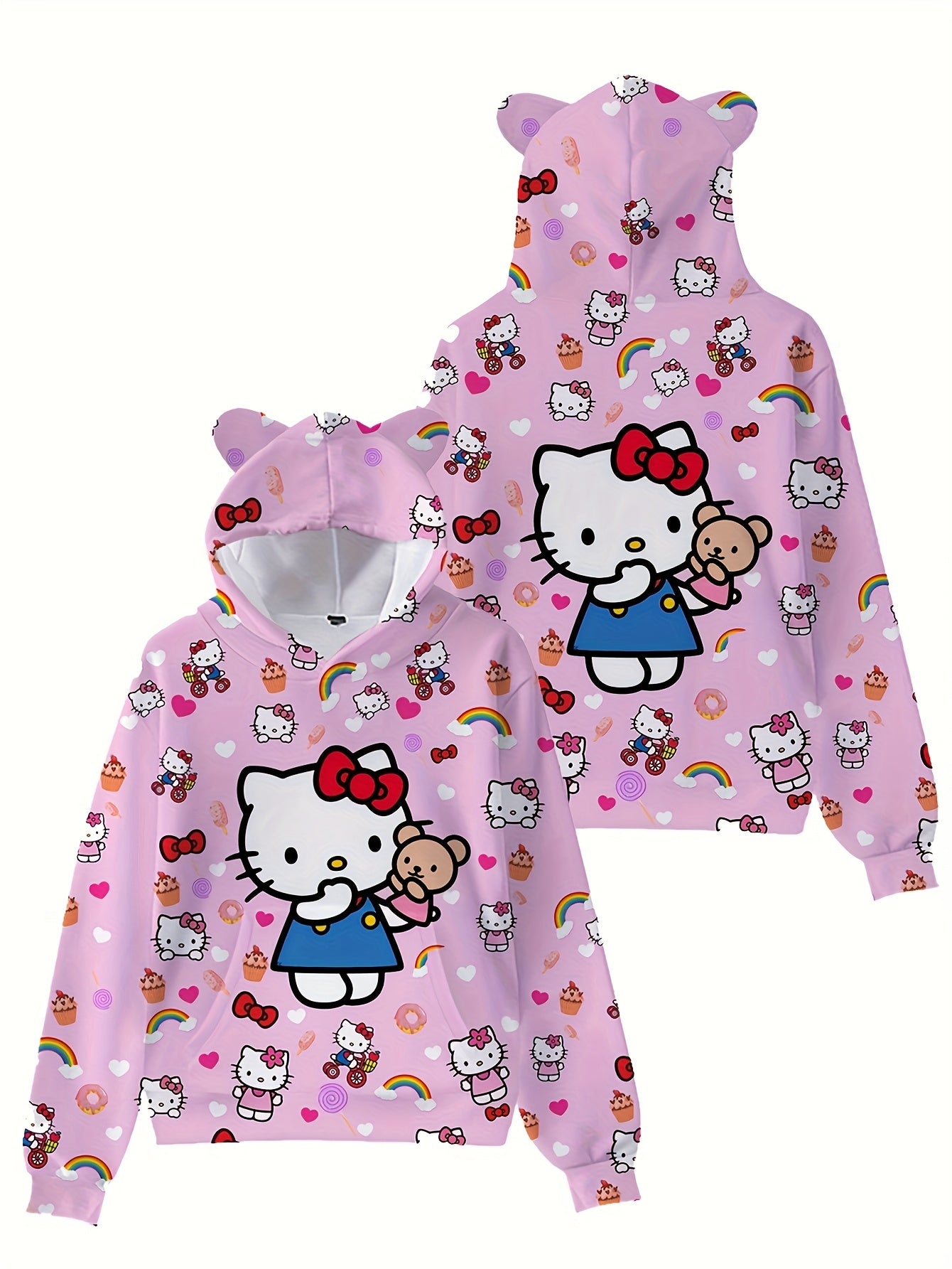 Long Sleeve Pullover with Pocket Detail for Girls