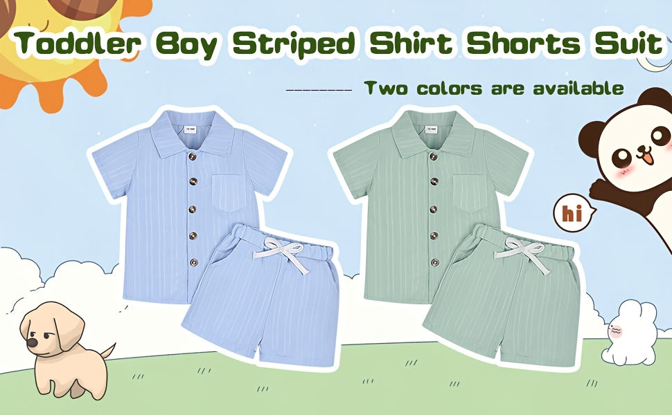 Baby Boy Clothes Summer Shorts Set Short Sleeved Shirt Top 12 Months-5T Without Tee