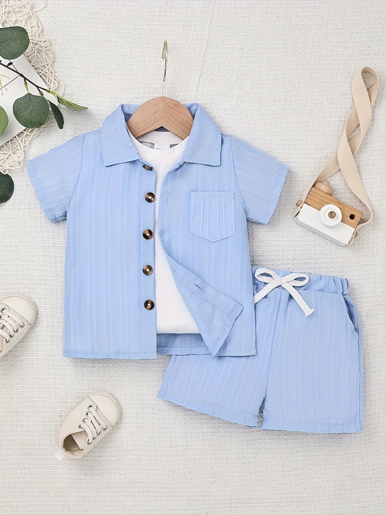 Baby Boy Clothes Summer Shorts Set Short Sleeved Shirt Top 12 Months-5T Without Tee