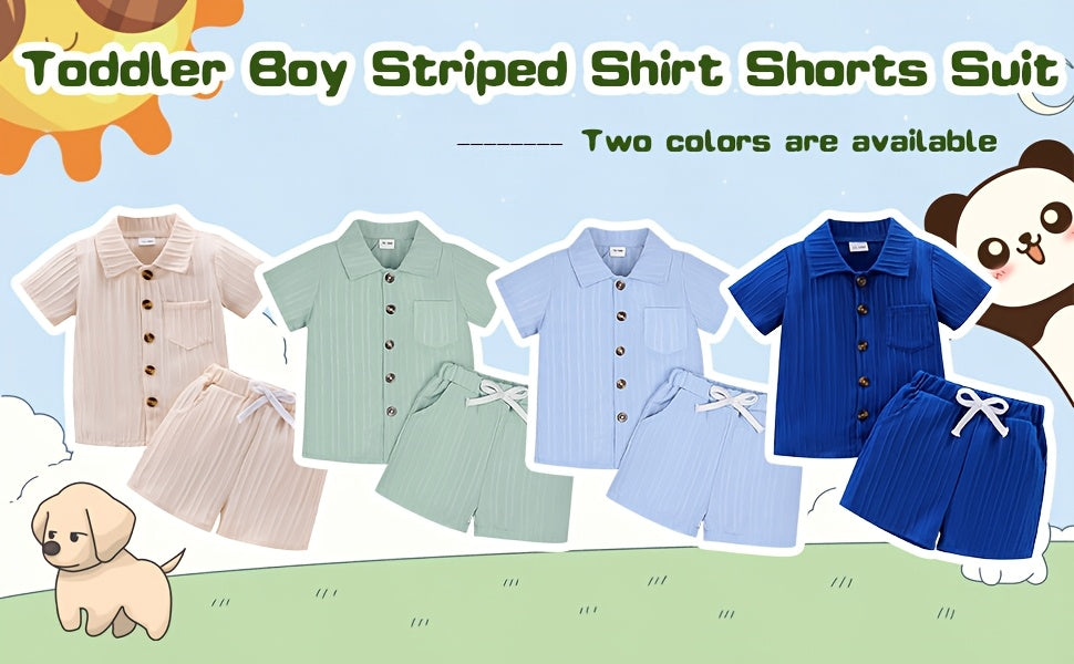 Baby Boy Clothes Summer Shorts Set Short Sleeved Shirt Top 12 Months-5T Without Tee