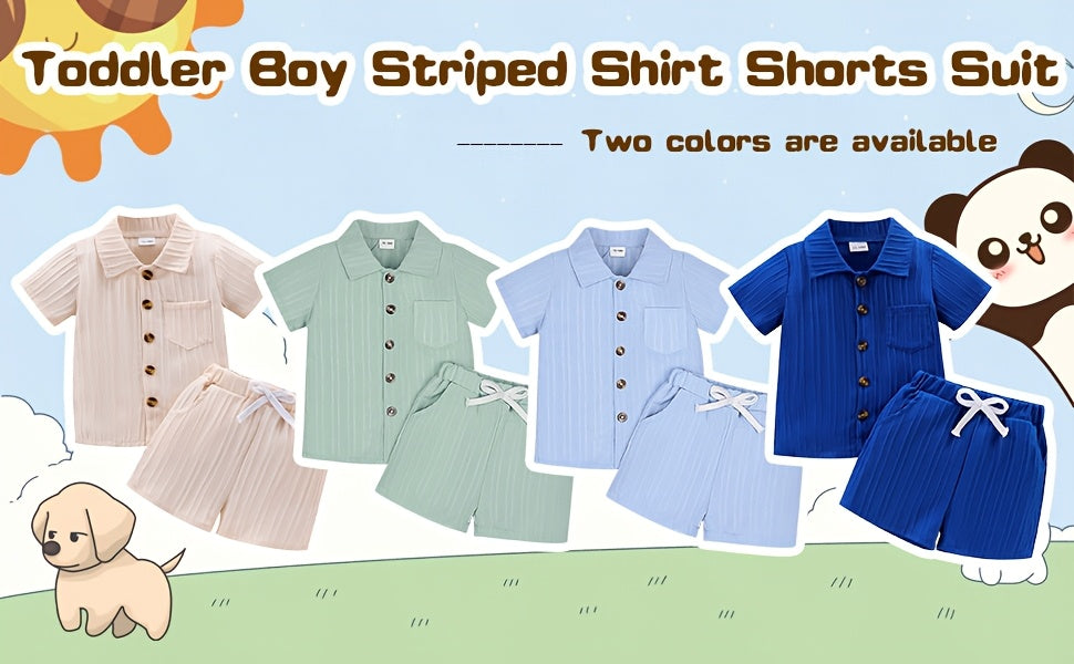 Baby Boy Clothes Summer Shorts Set Short Sleeved Shirt Top 12 Months-5T Without Tee