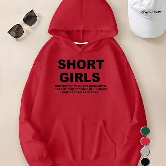 Short Girls Teenager Hoodies for Casual Fall Wear