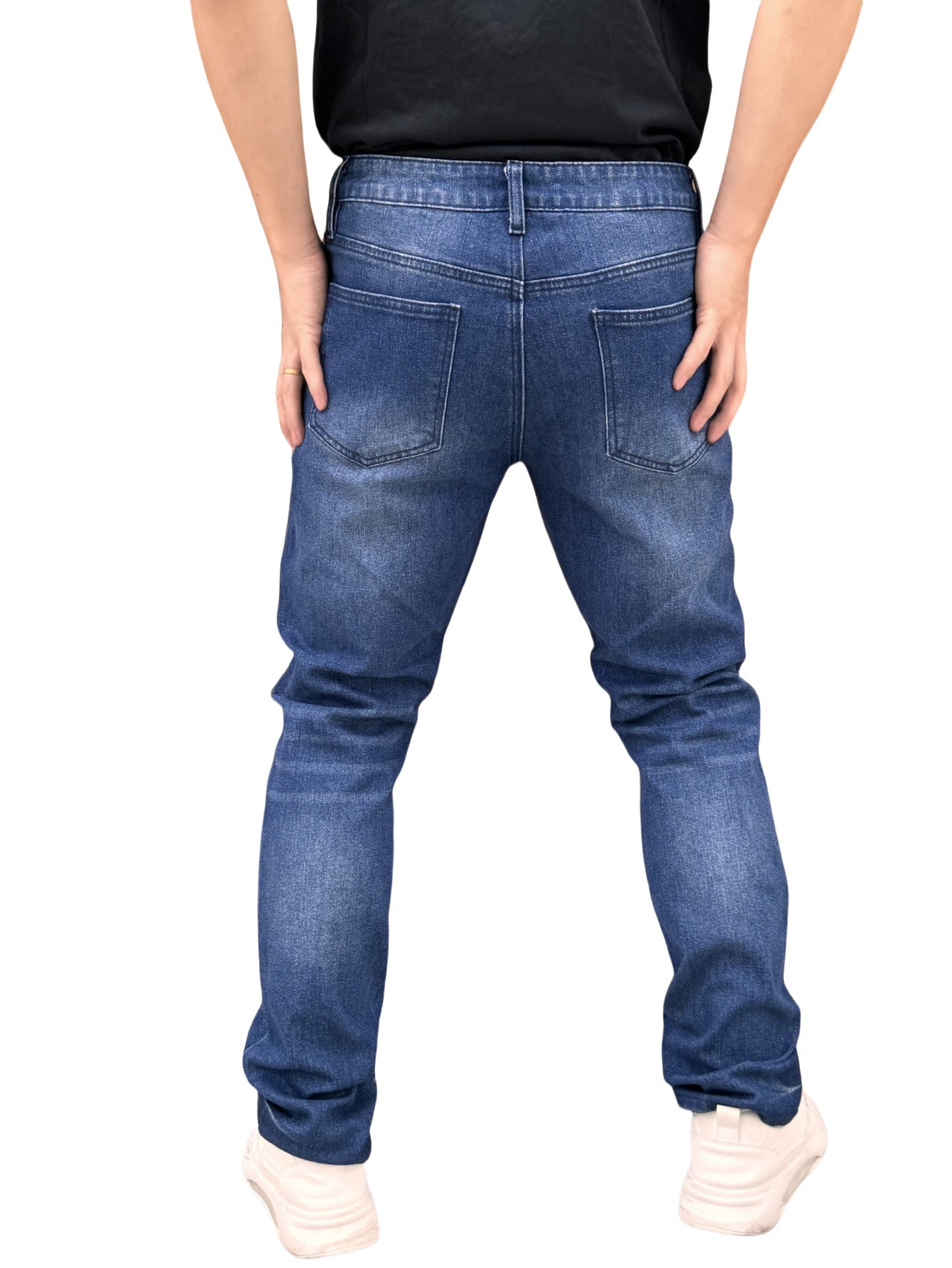 Large-Size Jeans Men Loose Straight Tubes Casual Pants